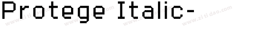 Protege Italic字体转换